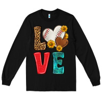Black western love baseball Long Sleeve Tee - NancyCooperArtShop