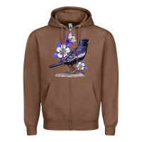Chestnut Colorado Lark Mountain Bunting Bird Zipper Hoodie - Bettercallsaul