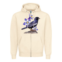 Sandshell Colorado Lark Mountain Bunting Bird Zipper Hoodie - Bettercallsaul