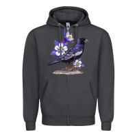 Smoke Colorado Lark Mountain Bunting Bird Zipper Hoodie - Bettercallsaul
