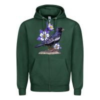 Sports Green Colorado Lark Mountain Bunting Bird Zipper Hoodie - Bettercallsaul