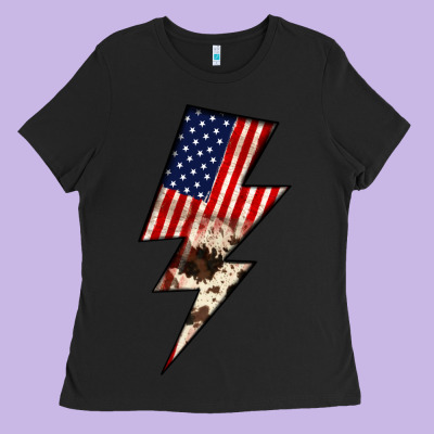 Lightning Bolt Ladies Tee Designed By Jahusdesignshop