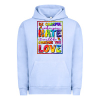 Pigment Grape Ice Be careful who you hate it could be someone you Urban Hoodie - FaDigitalArtStudio