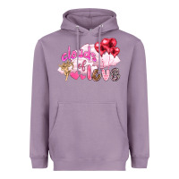 Lavender Clouds of love with balloons Valentine's Day Heavyweight Hoodie - HowdyJamesFarm