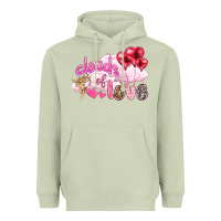 Matcha Clouds of love with balloons Valentine's Day Heavyweight Hoodie - HowdyJamesFarm