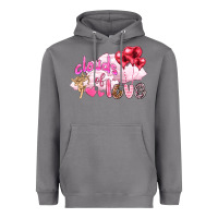 Storm Clouds of love with balloons Valentine's Day Heavyweight Hoodie - HowdyJamesFarm
