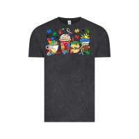 Vintage Black autism awareness day coffee cups Vintage Tee - MaliasSmallBusiness