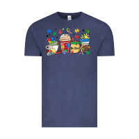 Vintage Denim autism awareness day coffee cups Vintage Tee - MaliasSmallBusiness