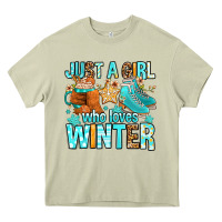 Mossy just a girl who loves winter Heavy Core Tee - FaDigitalArtStudio