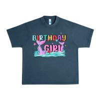 Midnight Navy birthday girl Urban Heavy Tee - MaliasSmallBusiness