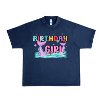 Navy birthday girl Urban Heavy Tee - MaliasSmallBusiness
