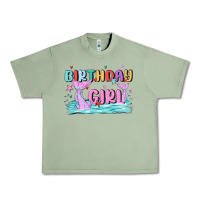 Oil Green birthday girl Urban Heavy Tee - MaliasSmallBusiness