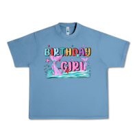 Pebble Blue birthday girl Urban Heavy Tee - MaliasSmallBusiness