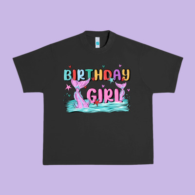 Birthday Girl Urban Heavy Tee Designed By Maliassmallbusiness