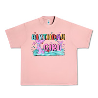 Salmon birthday girl Urban Heavy Tee - MaliasSmallBusiness