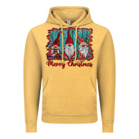 Vintage Mustard merry christmas gnomes Vintage Hoodie - BarkalooDesign