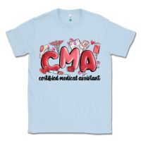 Dusty Blue valentines day cma Classic Tee - MaliasSmallBusiness