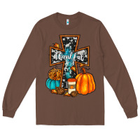 Chestnut thankful cross Long Sleeve Tee - JahusDesignShop