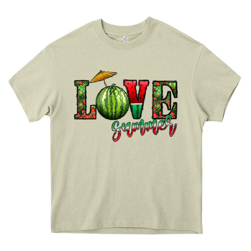 Love Summer Heavy Core Tee by CowhideDigitalArt | Teevron