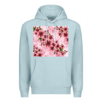 Blue Mist hibiscus flowers with glitter Premium Hoodie - TumblerDesignByShophia