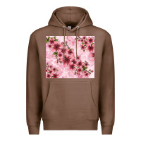Chestnut hibiscus flowers with glitter Premium Hoodie - TumblerDesignByShophia