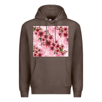 Coffee hibiscus flowers with glitter Premium Hoodie - TumblerDesignByShophia