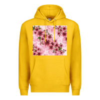 Lemon hibiscus flowers with glitter Premium Hoodie - TumblerDesignByShophia