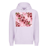 Lilac hibiscus flowers with glitter Premium Hoodie - TumblerDesignByShophia