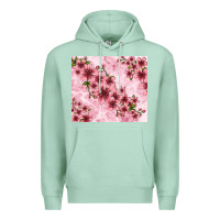 Seafoam hibiscus flowers with glitter Premium Hoodie - TumblerDesignByShophia