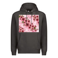Smoke hibiscus flowers with glitter Premium Hoodie - TumblerDesignByShophia