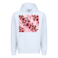 White hibiscus flowers with glitter Premium Hoodie - TumblerDesignByShophia