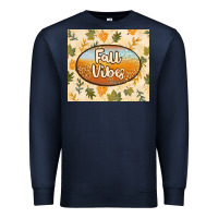 Navy retro fall vibes Premium Sweatshirt - TumblerDesignByShophia
