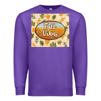 Purple retro fall vibes Premium Sweatshirt - TumblerDesignByShophia