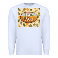 White retro fall vibes Premium Sweatshirt - TumblerDesignByShophia