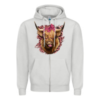 Highland Cow Zipper Hoodie | Teevron