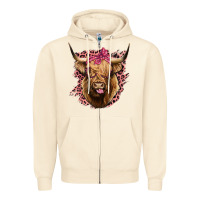 Sandshell Highland cow Zipper Hoodie - Bettercallsaul