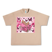 Burro breast cancer nails hope Urban Heavy Tee - MaliasSmallBusiness