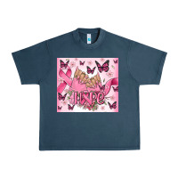 Midnight Navy breast cancer nails hope Urban Heavy Tee - MaliasSmallBusiness