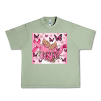 Oil Green breast cancer nails hope Urban Heavy Tee - MaliasSmallBusiness