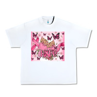 White breast cancer nails hope Urban Heavy Tee - MaliasSmallBusiness