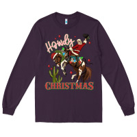 Howdy Christmas Cowboy Santa Long Sleeve Tee | Teevron