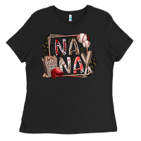 Black nana baseball Ladies Tee - RacoonDesign