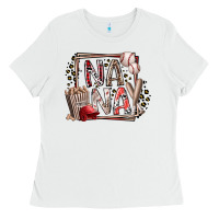 White nana baseball Ladies Tee - RacoonDesign