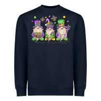 Navy mardi gras gnomes Heavyweight Sweatshirt - MaliasSmallBusiness