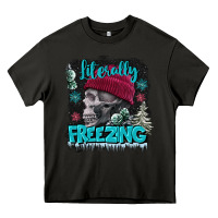 Asphalt literally freezing skull Heavy Core Tee - FaDigitalArtStudio