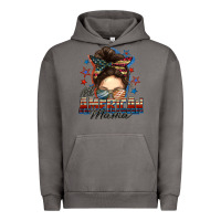 Pigment Tornado All American mama messy bun 4th of july Urban Hoodie - FaDigitalArtStudio