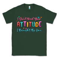 Sports Green i don't need your attitude i brought my own Classic Tee - MaliasSmallBusiness