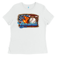 White western american flag baseball Ladies Tee - HRA Design Shop