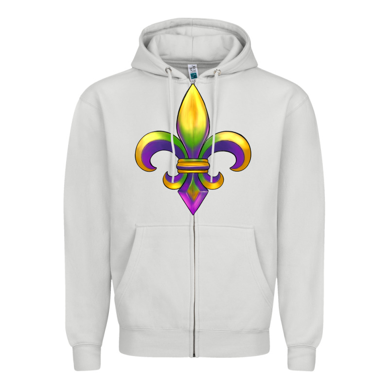 Mardi Gras Zipper Hoodie by RanaPortraitStore | Teevron