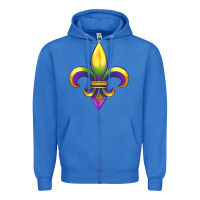 True Royal mardi gras Zipper Hoodie - RanaPortraitStore